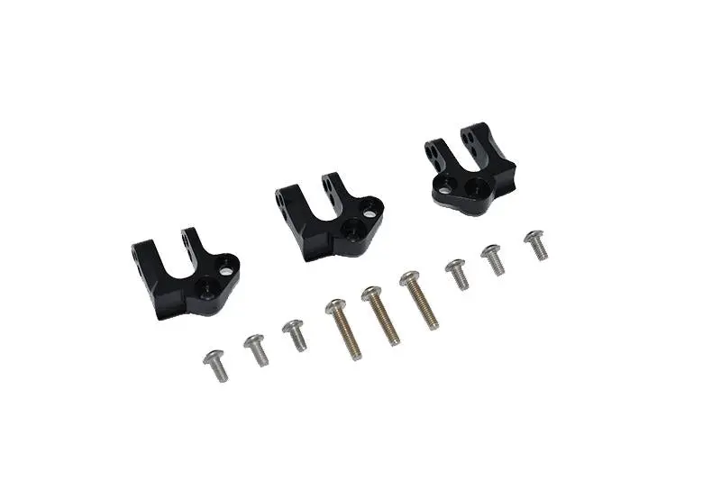 Axial 1:10 Scx10 Iii Wrangler Axi03007 / Gladiator Axi03006 Aluminum Center Gear Box Case Mount - 12Pc Set Black 1