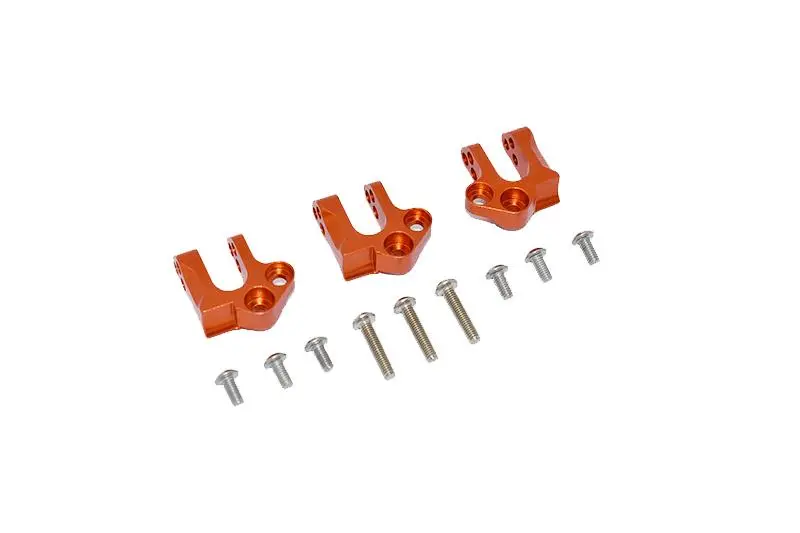 Axial 1:10 Scx10 Iii Wrangler Axi03007 / Gladiator Axi03006 Aluminum Center Gear Box Case Mount - 12Pc Set Orange 1