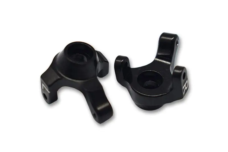 Axial 1:24 Scx24 Deadbolt Axi90081 Aluminum Front Knuckle Arm - 2Pc Set Black 1