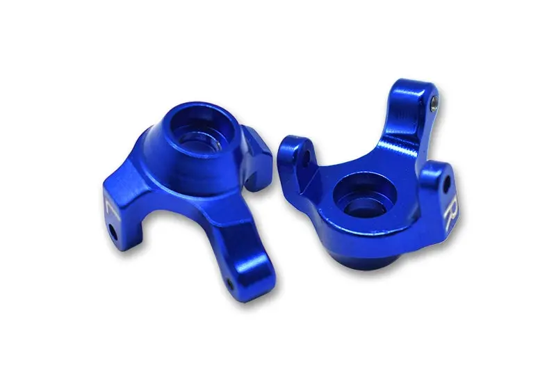 Axial 1:24 Scx24 Deadbolt Axi90081 Aluminum Front Knuckle Arm - 2Pc Set Blue 1