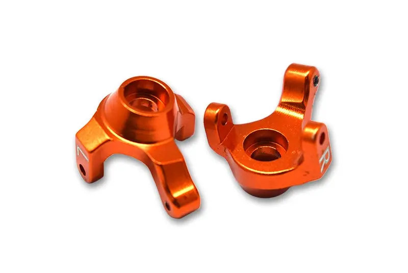 Axial 1:24 Scx24 Deadbolt Axi90081 Aluminum Front Knuckle Arm - 2Pc Set Orange 1