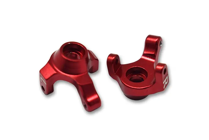 Axial 1:24 Scx24 Deadbolt Axi90081 Aluminum Front Knuckle Arm - 2Pc Set Red 1