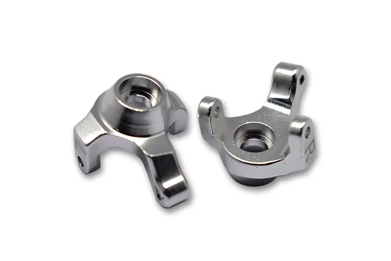 Axial 1:24 Scx24 Deadbolt Axi90081 Aluminum Front Knuckle Arm - 2Pc Set Silver 1