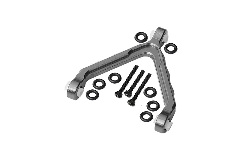 Axial 1:24 Scx24 Deadbolt Axi90081 Aluminum Front Upper Link Mount - 1 Set Gray Silver 1