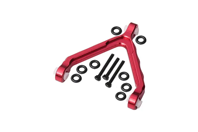 Axial 1:24 Scx24 Deadbolt Axi90081 Aluminum Front Upper Link Mount - 1 Set Red 1