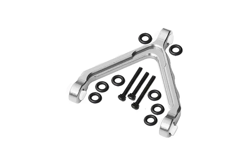 Axial 1:24 Scx24 Deadbolt Axi90081 Aluminum Front Upper Link Mount - 1 Set Silver 1
