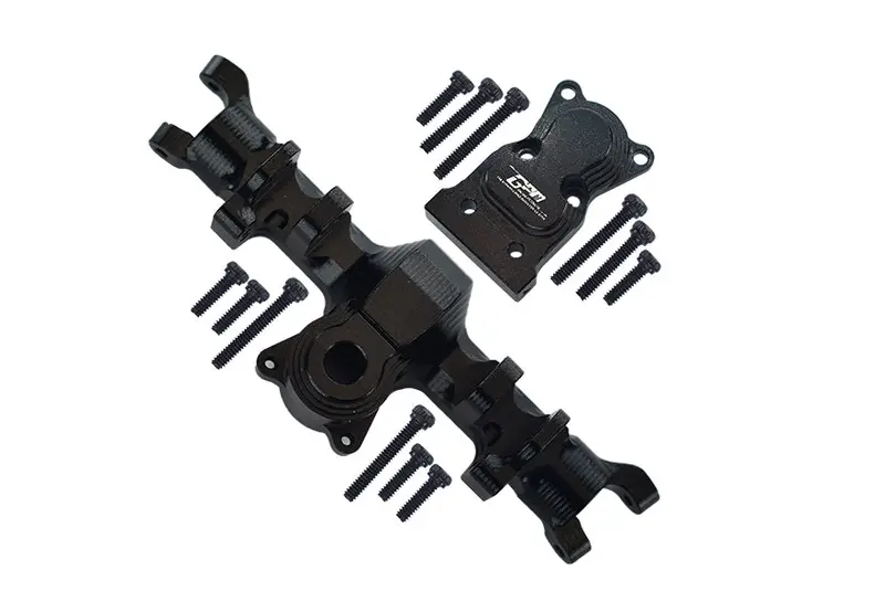 Axial 1:24 Scx24 Deadbolt Axi90081 / Jeep Wrangler Axi00002 Aluminum Front Gear Box - 1Pc Set Black 1