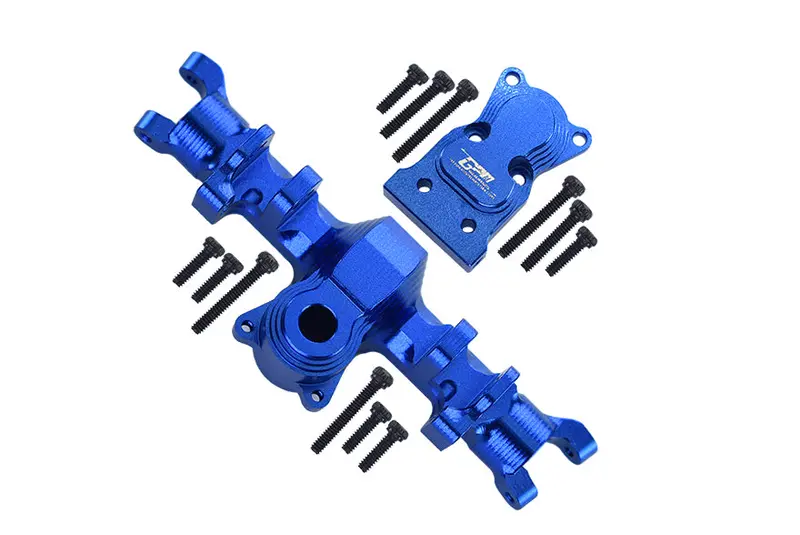 Axial 1:24 Scx24 Deadbolt Axi90081 / Jeep Wrangler Axi00002 Aluminum Front Gear Box - 1Pc Set Blue 1