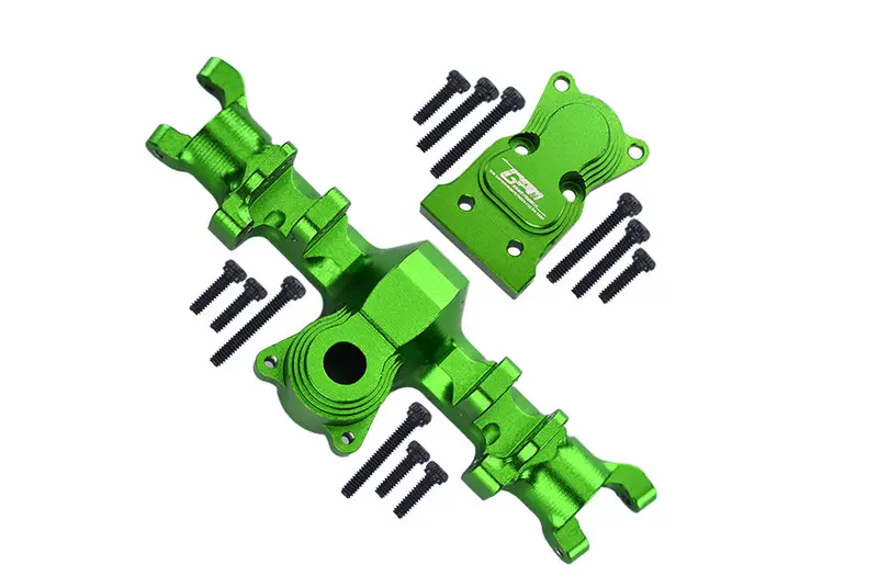 Axial 1:24 Scx24 Deadbolt Axi90081 / Jeep Wrangler Axi00002 Aluminum Front Gear Box - 1Pc Set Green 1