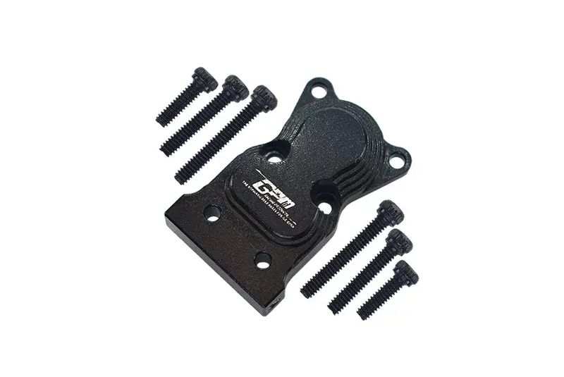Axial 1:24 Scx24 Deadbolt Axi90081 / Jeep Wrangler Axi00002 Aluminum Front Or Rear Gearbox Cover - 1Pc Set Black 1