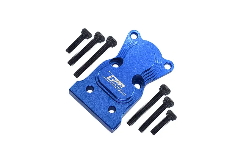 Axial 1:24 Scx24 Deadbolt Axi90081 / Jeep Wrangler Axi00002 Aluminum Front Or Rear Gearbox Cover - 1Pc Set Blue 1