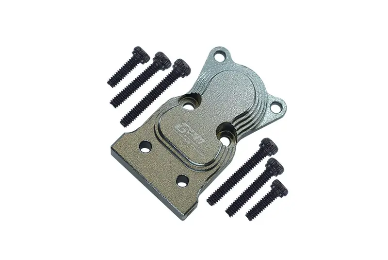 Axial 1:24 Scx24 Deadbolt Axi90081 / Jeep Wrangler Axi00002 Aluminum Front Or Rear Gearbox Cover - 1Pc Set Gray Silver 1