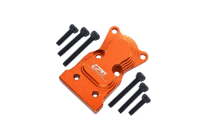 Axial 1:24 Scx24 Deadbolt Axi90081 / Jeep Wrangler Axi00002 Aluminum Front Or Rear Gearbox Cover - 1Pc Set Orange 1
