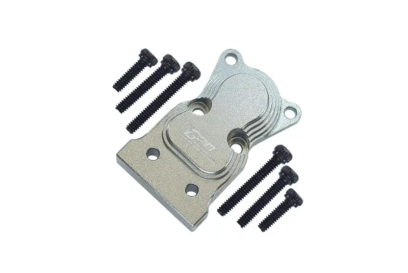 Axial 1:24 Scx24 Deadbolt Axi90081 / Jeep Wrangler Axi00002 Aluminum Front Or Rear Gearbox Cover - 1Pc Set Silver 1