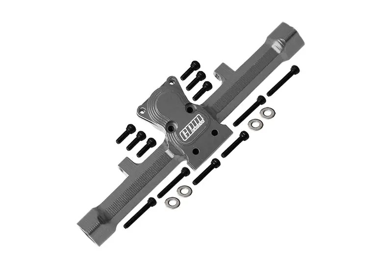 Axial 1:24 Scx24 Deadbolt Axi90081 / Jeep Wrangler Axi00002 Aluminum Rear Gear Box - 1 Set Gray Silver 1