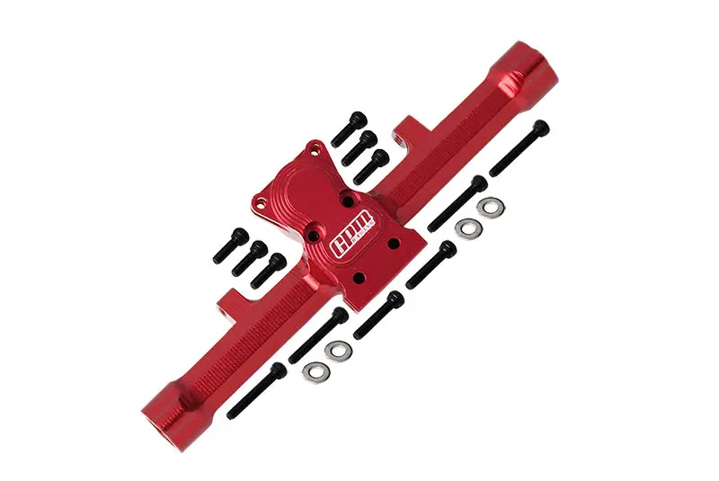 Axial 1:24 Scx24 Deadbolt Axi90081 / Jeep Wrangler Axi00002 Aluminum Rear Gear Box - 1 Set Red 1