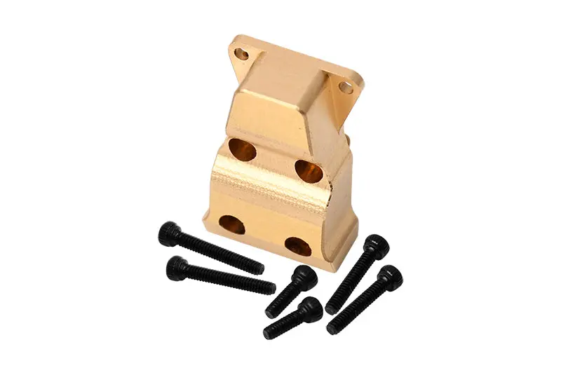 Axial 1:24 Scx24 Deadbolt Axi90081 / Jeep Wrangler Axi00002 Brass Front Or Rear Gearbox Cover - 1Pc Set 1