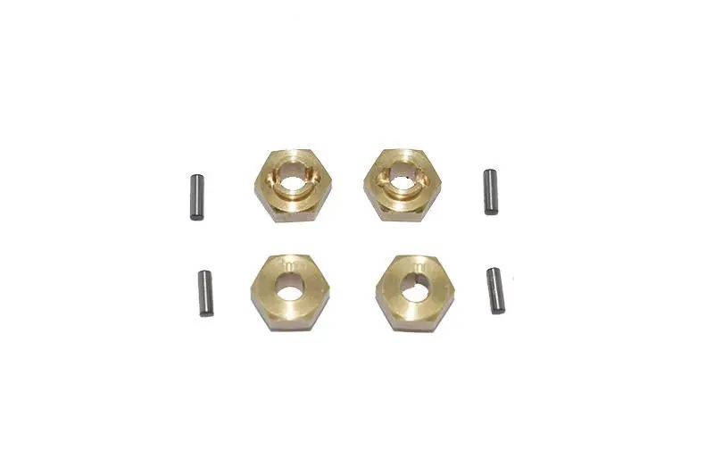 Axial 1:24 Scx24 Deadbolt Axi90081 / Jeep Wrangler Axi00002 Brass  Hex Adapters 3Mm Thick - 4Pc Set 1