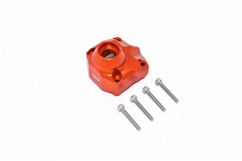 Axial Capra 1.9 Unlimited Trail Buggy Aluminum Front Or Rear Gearbox Cover - 1Pc Set Orange 1