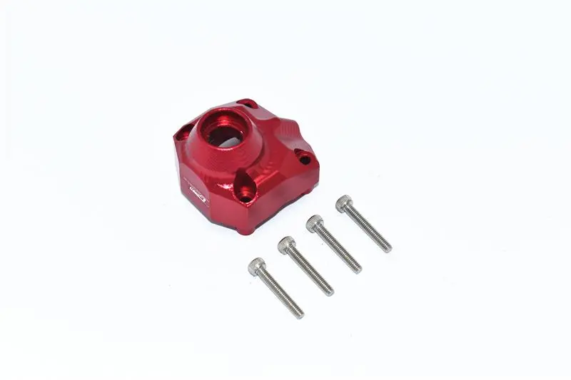 Axial Capra 1.9 Unlimited Trail Buggy Aluminum Front Or Rear Gearbox Cover - 1Pc Set Red 1