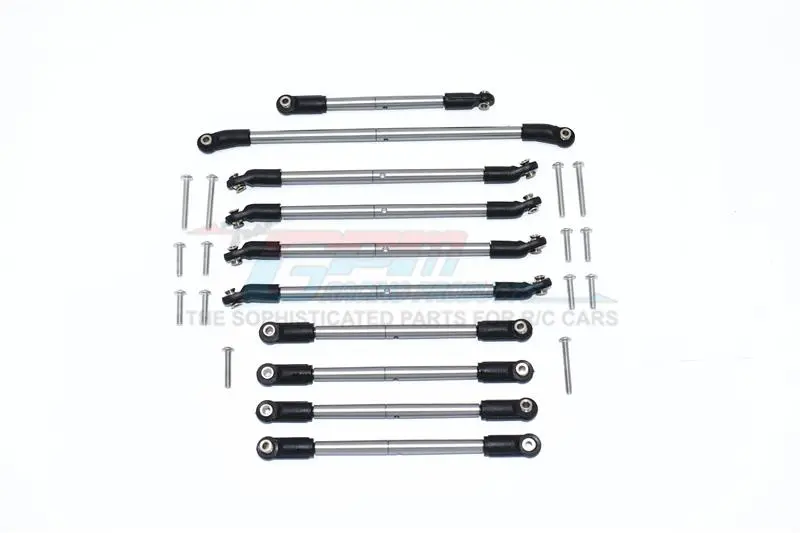 Axial Capra 1.9 Unlimited Trail Buggy Stainless Steel Adjustable Tie Rods - 10Pc Set 1