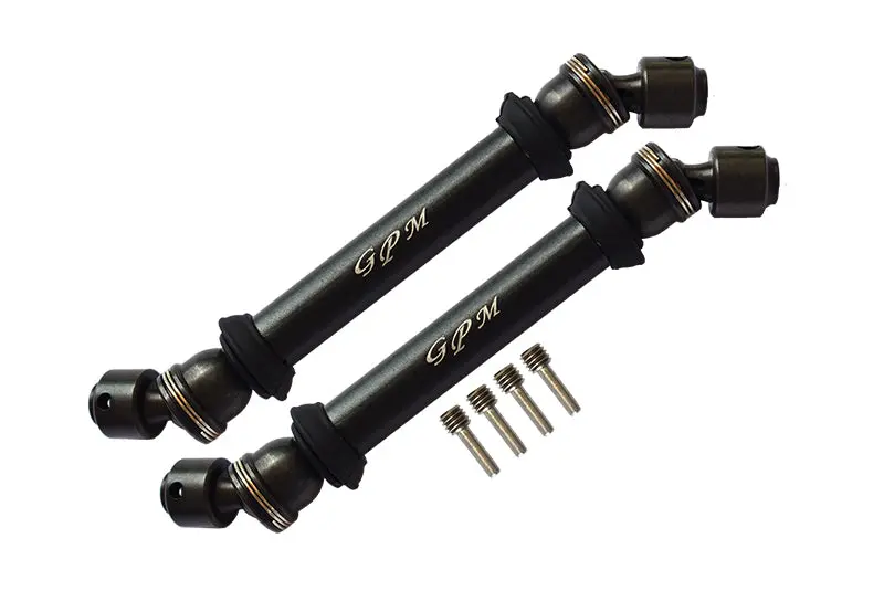 Axial Capra 1.9 Unlimited Trail Buggy Steel+Aluminium Front+ Rear Cvd Drive Shaft - 2Pc Set Black 1