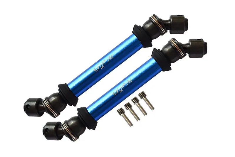 Axial Capra 1.9 Unlimited Trail Buggy Steel+Aluminium Front+ Rear Cvd Drive Shaft - 2Pc Set Blue 1