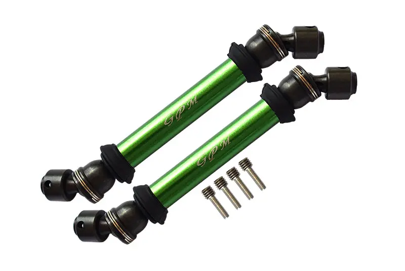 Axial Capra 1.9 Unlimited Trail Buggy Steel+Aluminium Front+ Rear Cvd Drive Shaft - 2Pc Set Green 1