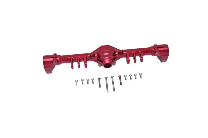 Axial Capra 1.9 Utb Unlimited Trail Buggy Aluminum Rear Gear Box - 13Pc Set Red 1