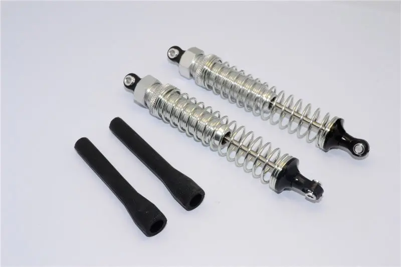 Axial Exo Aluminum Rear Adjustable Spring Damper - 1Pr Set Silver 1