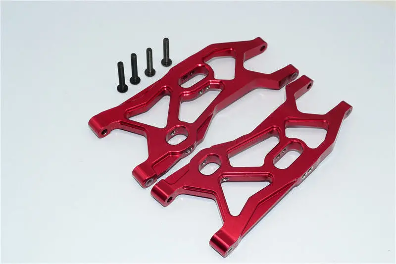 Axial Exo & Axial Yeti Aluminum Front Lower Arm - 1Pr Set Red 1
