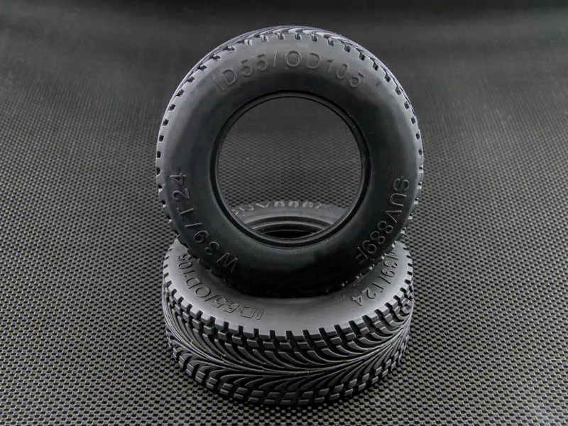 Axial Exo Rubber Front Radial Tires (40G) With Tire Insert - 1 Pr 1