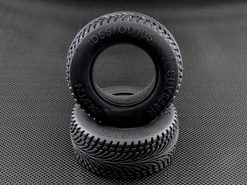 Axial Exo Rubber Rear Radial Tires (40G) With Tire Insert - 1Pr 1