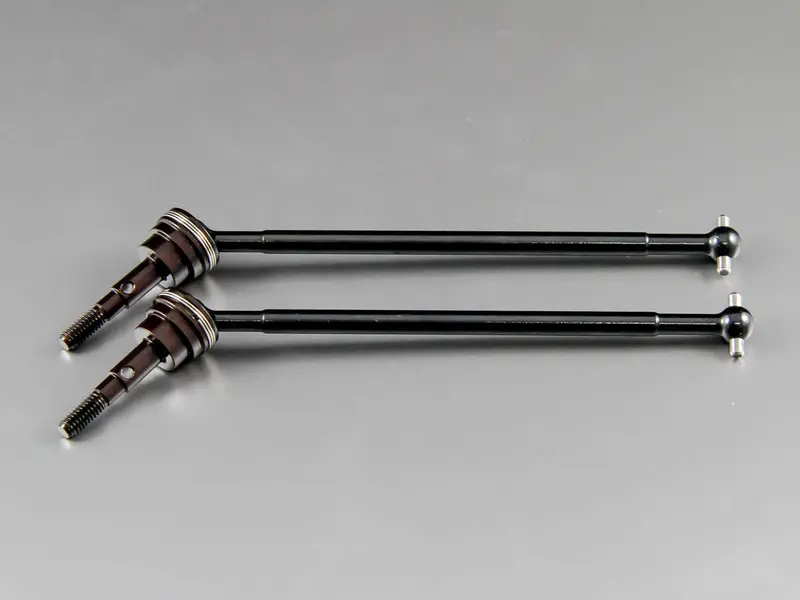 Axial Exo Steel#45 Front Cvd Universal Swing Shaft With Spring Steel Cup Joint - 1Pr Black 1