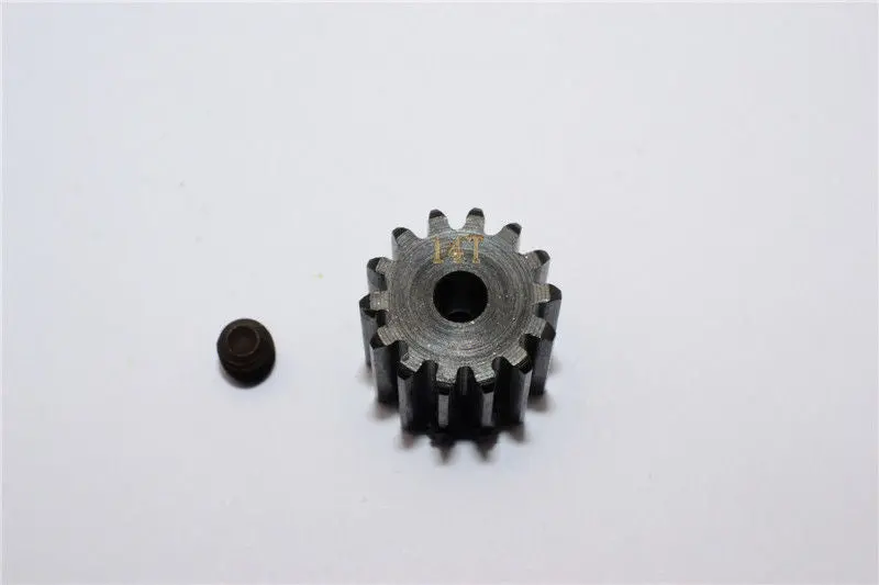 Axial Exo & Wraith Spawn Steel Motor Pinion (14T) - 1Pc Black 1