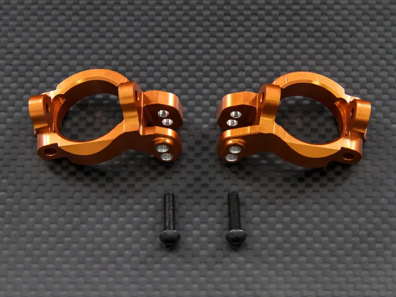 Axial Exo & Yeti Aluminum Front C-Hub - 1Pr Set Orange 1
