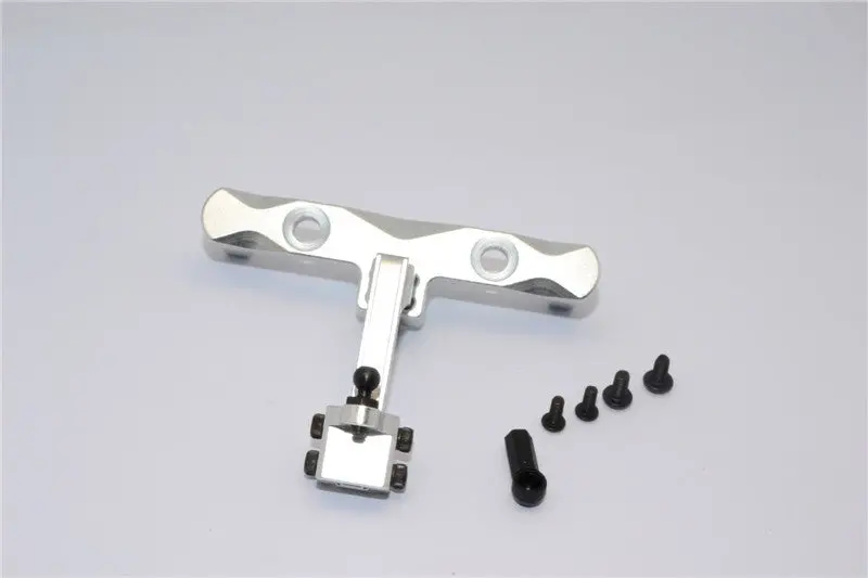 Axial Scx10 Aluminum Adjustable Tow Hitch - 1 Set Silver 1