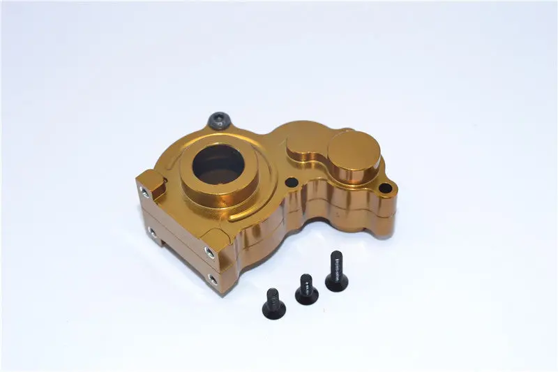 Axial Scx10 Aluminum Center Transmission Case - 3Pcs Set Golden Black 1