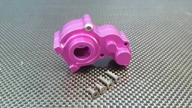 Axial Scx10 Aluminum Center Transmission Case - 3Pcs Set Purple 1