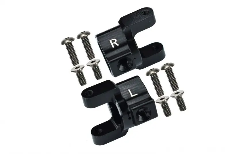 Axial Scx10 Aluminum Front C-Hub - 1Pr Set Black 1