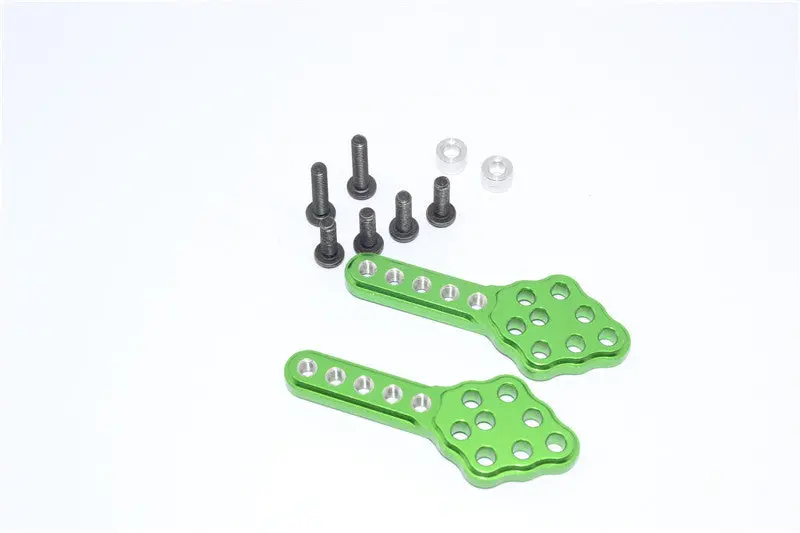 Axial Scx10 Aluminum Front/Rear Adjustable Damper Mount With Multiple Holes - 1Pr Green 1