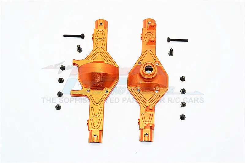 Axial Scx10 Aluminum Front / Rear Gear Box - 1 Set Orange 1