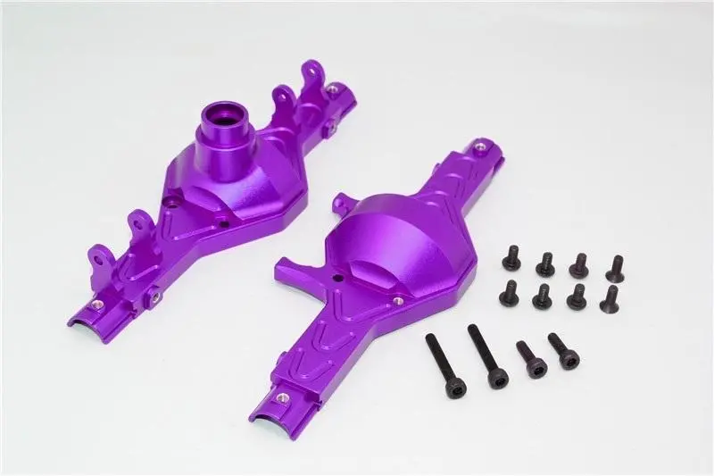 Axial Scx10 Aluminum Front / Rear Gear Box - 1 Set Purple 1