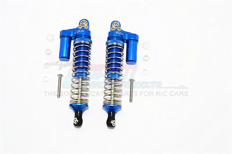 Axial Scx10 Aluminum Front/Rear L-Shape Shocks (92Mm) - 1Pr Set Blue 1