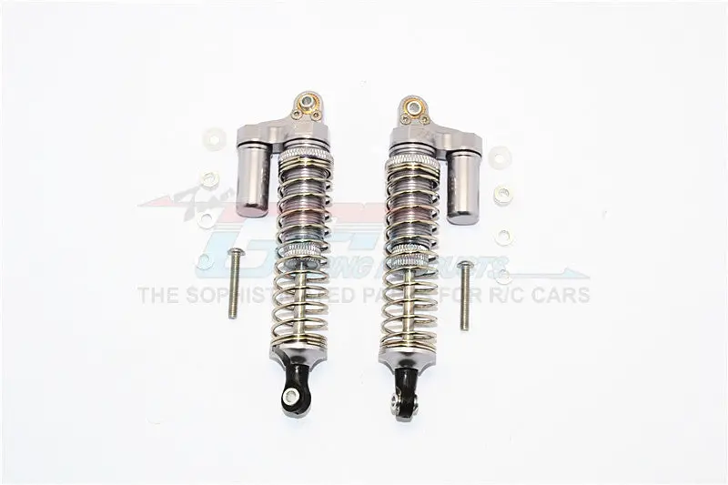 Axial Scx10 Aluminum Front/Rear L-Shape Shocks (92Mm) - 1Pr Set Gray Silver 1