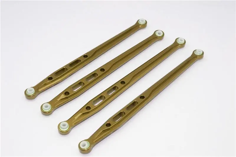 Axial Scx10 Aluminum Rear Chassis Links Parts Tree - 4Pcs Set Titanium 1