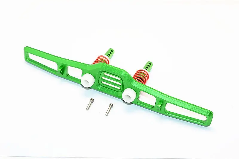 Axial Scx10 Ii (Ax90046) Aluminum Front Bumper With Spring - 1 Set Green 1
