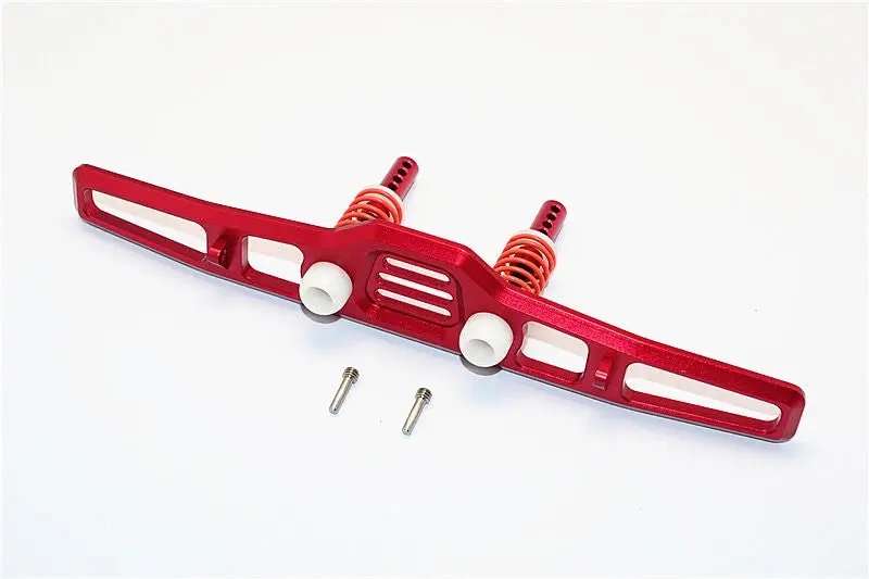 Axial Scx10 Ii (Ax90046) Aluminum Front Bumper With Spring - 1 Set Red 1