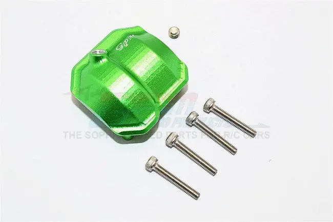 Axial Scx10 Ii (Ax90046) Aluminum Front/Rear Differential Cover With Hole - 1Pc Set Green 1