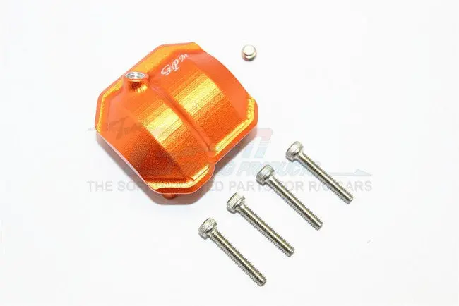 Axial Scx10 Ii (Ax90046) Aluminum Front/Rear Differential Cover With Hole - 1Pc Set Orange 1
